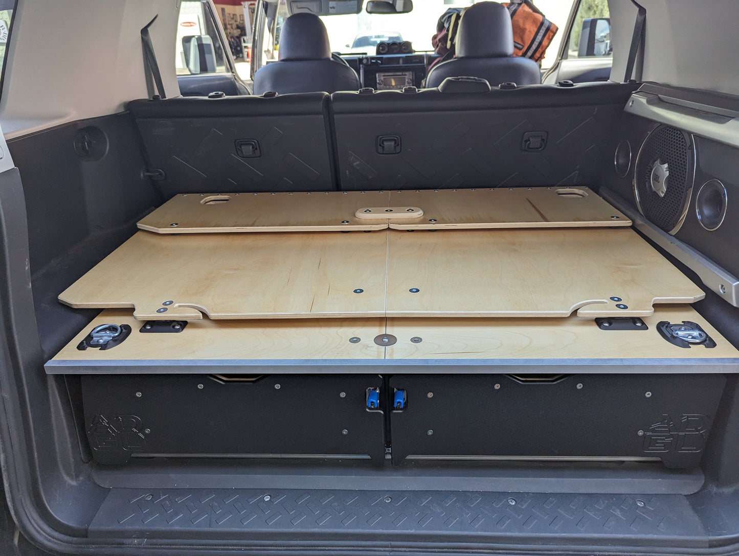 FJ Cruiser Sleeping Platform Convertible Drawers Air Down Gear Up