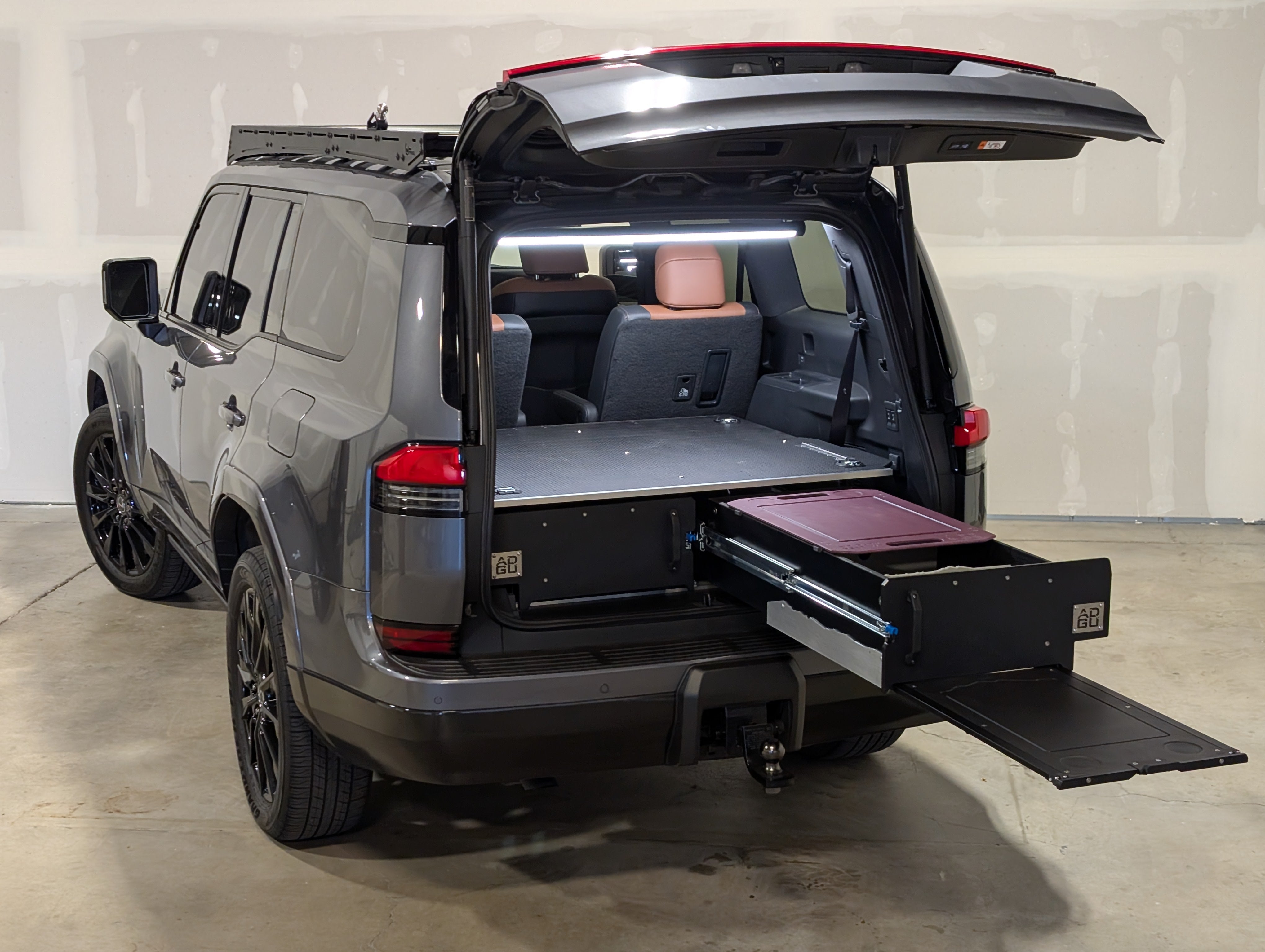 Lexus GX550 storage drawers and sleeping platform – Air Down Gear Up
